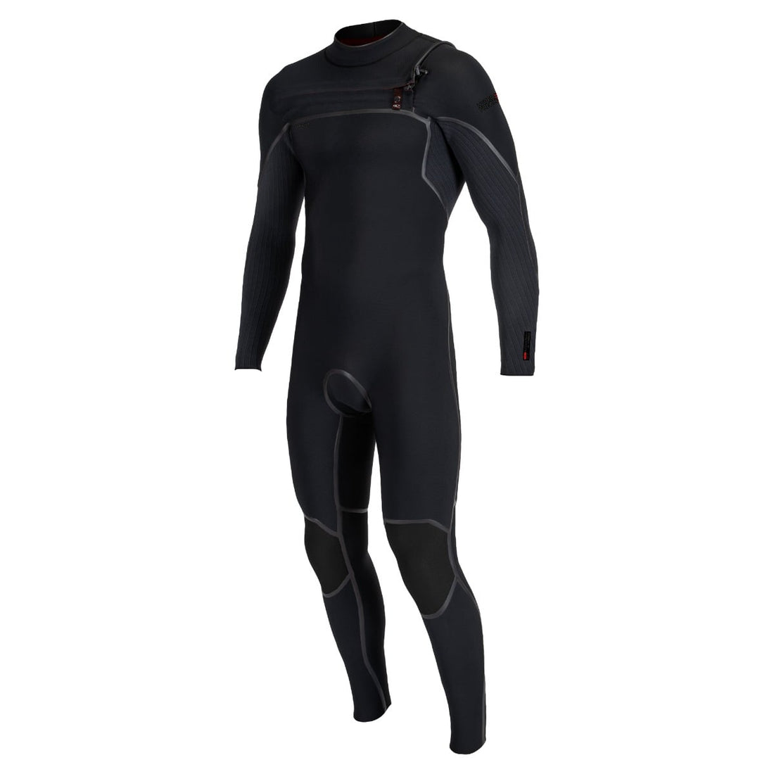O'Neill Mens Hyperfreak Fire 5/4 Chest Zip Wetsuit - Black