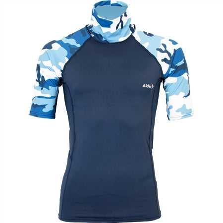 Alder Cruz Adult Short Sleeve Rash Vest - Camo-rash vest-troggs.com