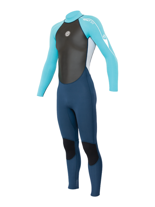 Alder Girls Impact 3/2 Wetsuit - Cyan