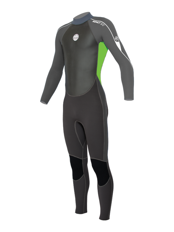 Alder Junior Impact 3/2 Wetsuit - Green