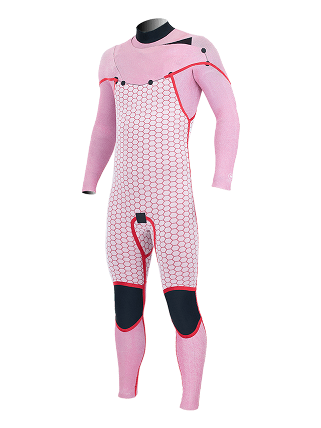 Alder Mens EVO Fire 5/4 Chest Zip Wetsuit - Black