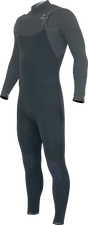 Alder Mens Luxe FX 5/4 Chest Zip Wetsuit - Black-Mens Wetsuits-troggs.com