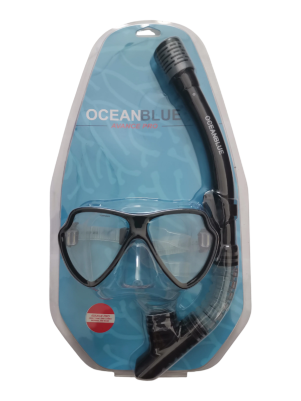 Alder Ocean Blue Avance Pro Twin Lens Mask & Snorkel