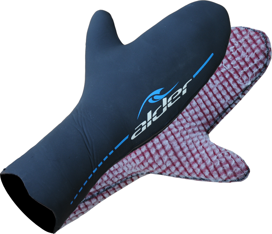 Alder Plasma Fast Dry Lined 5mm Mitt-Wetsuit Gloves-troggs.com