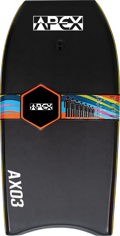 Apex AX03 Bodyboard 44" - Black-Bodyboards-troggs.com