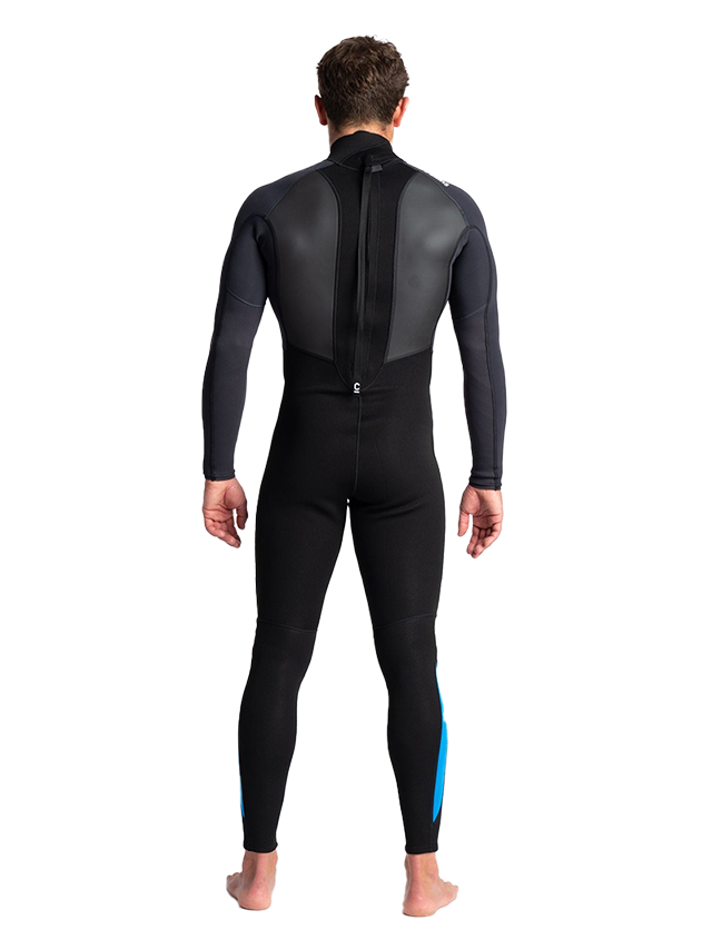 C-Skins Mens Element 3/2 Wetsuit - Black/Anthracite/Cyan