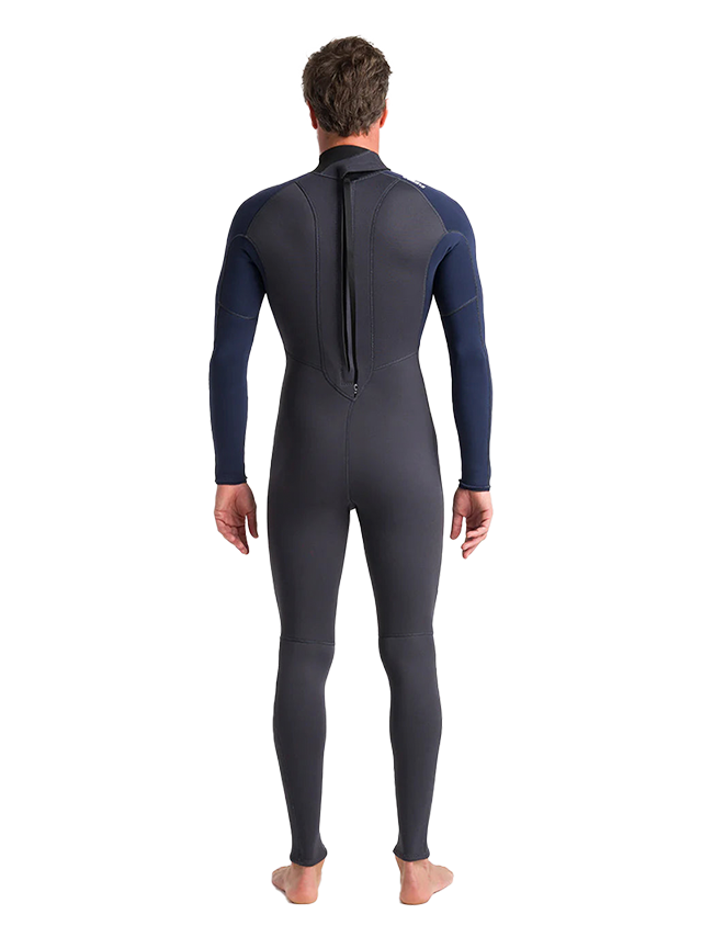 C-Skins Mens NuWave Element 3/2 Wetsuit - Anthracite/Slate/Saffron