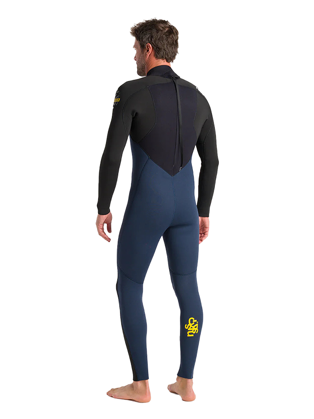 C-Skins Mens NuWave Legend 4/3 Wetsuit - Bluestone/Black/Saffron