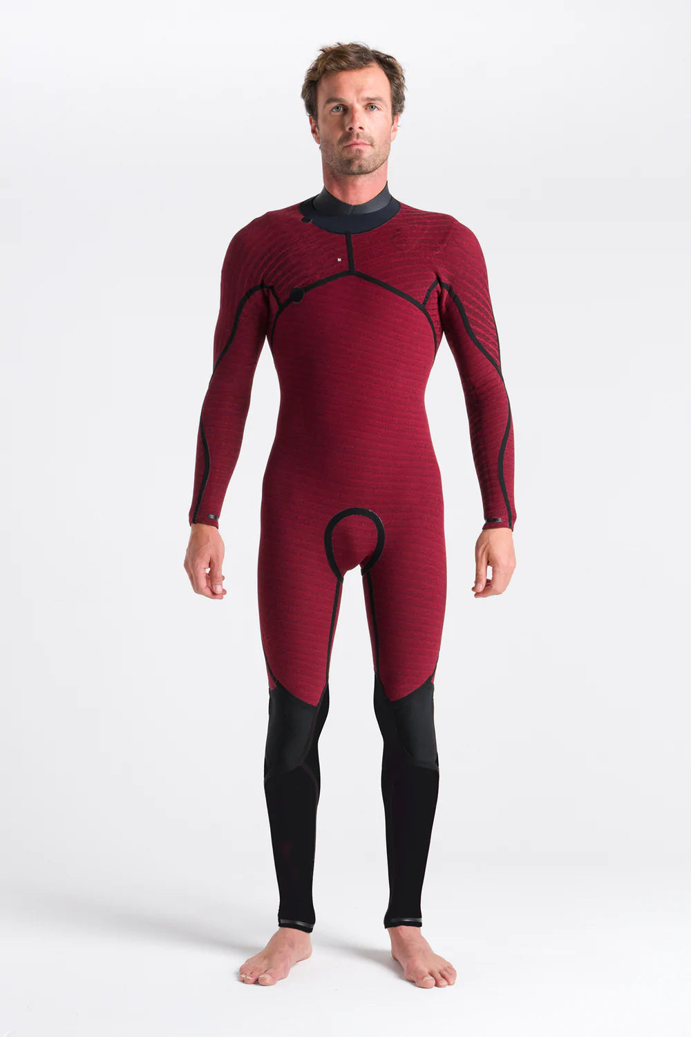 C-Skins Mens ReWired 5/4 Hooded Wetsuit - Anthracite/ Black X/ Petrol-Mens Wetsuits-troggs.com