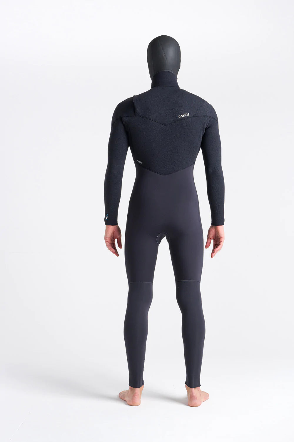 C-Skins Mens ReWired 5/4 Hooded Wetsuit - Anthracite/ Black X/ Petrol-Mens Wetsuits-troggs.com