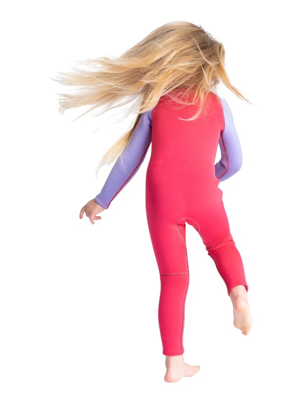 C-Skins Toddler C-Kid Front Zip Wetsuit - Coral/Lilac/Bright Coral