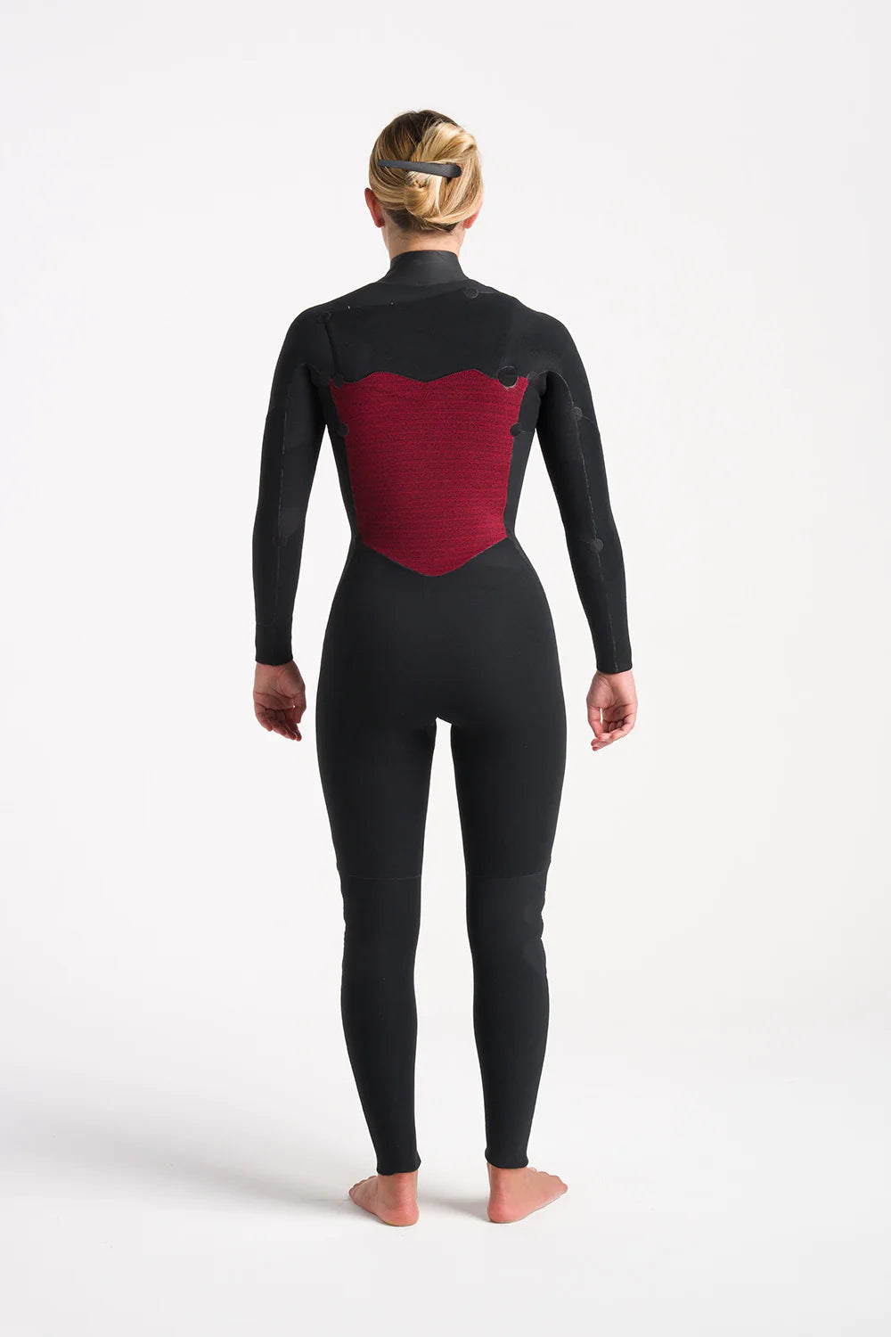 C-Skins Womens NuWave Solace 4/3 Chest Zip Wetsuit - Bluestone-Womens Wetsuits-troggs.com