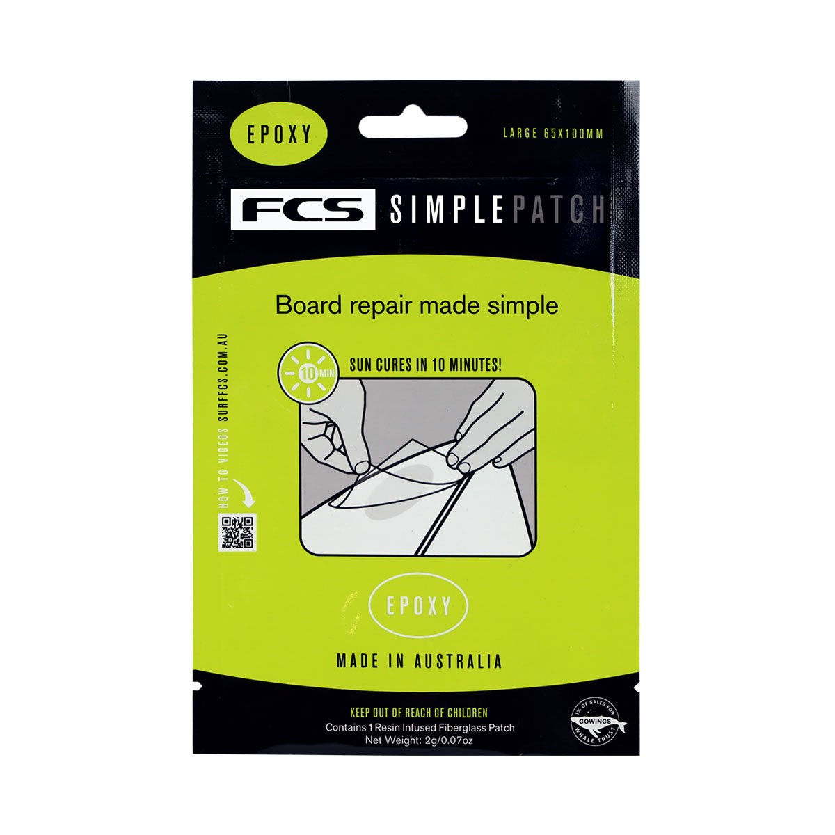 FCS Simple Patch Surfboard Repair Patch