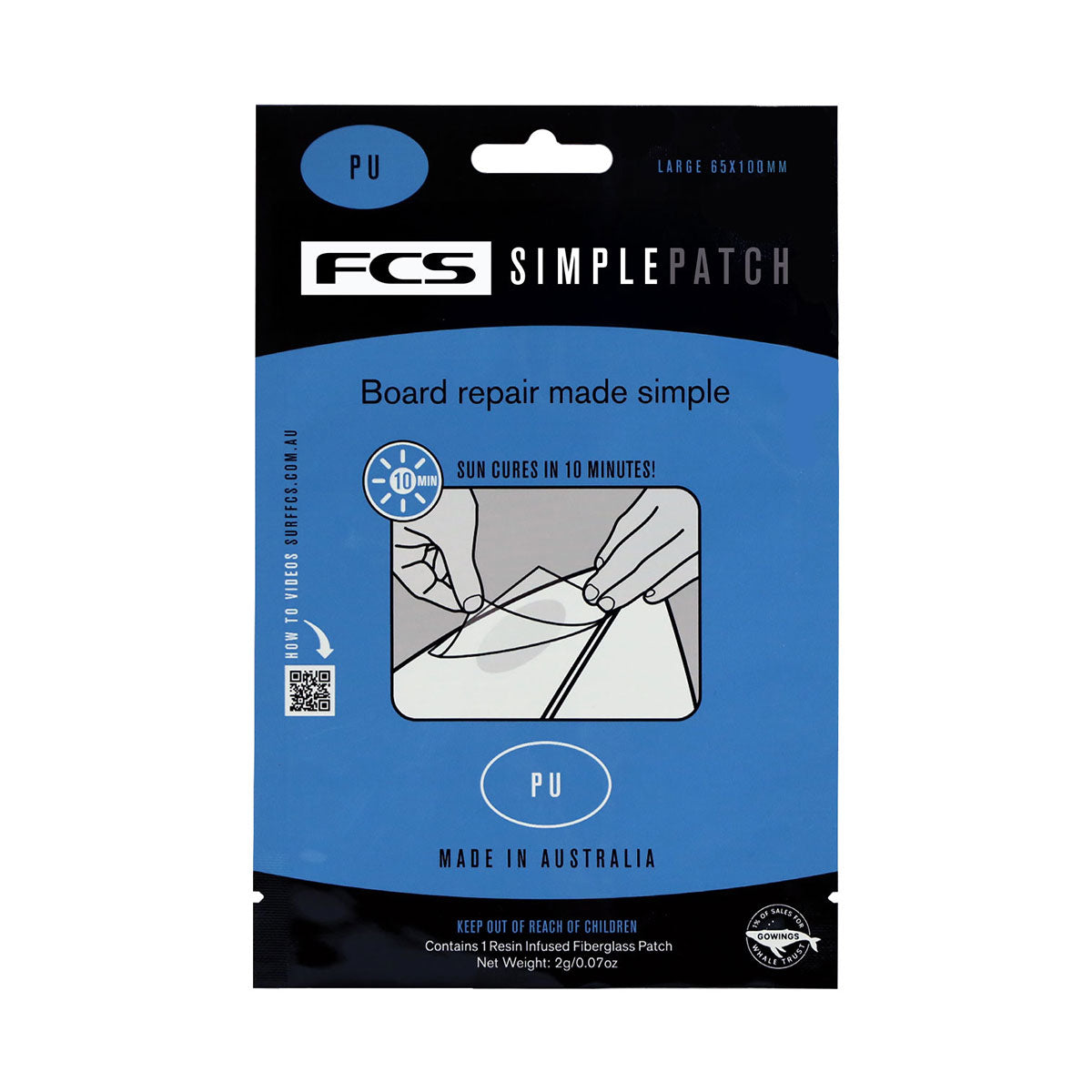 FCS Simple Patch Surfboard Repair Patch