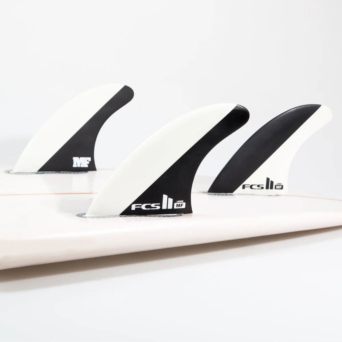 FCS 2 Mick Fanning PC Tri Fins - Black/White