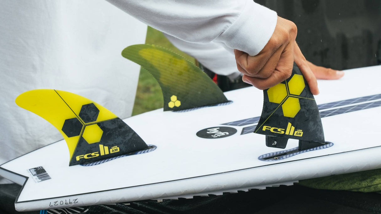 FCS 2 Al Merrick PG Carver Thruster Fins - Yellow