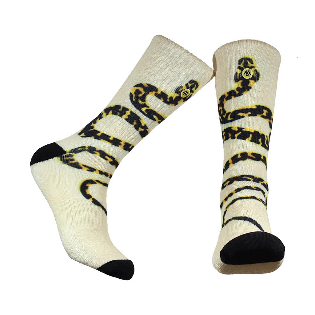 Mennie Brand Carpet Python Crew Socks