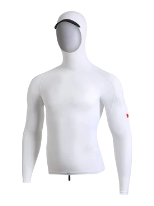 Florence Marine X L/S Hooded Rashguard - White