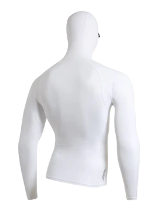 Florence Marine X L/S Hooded Rashguard - White