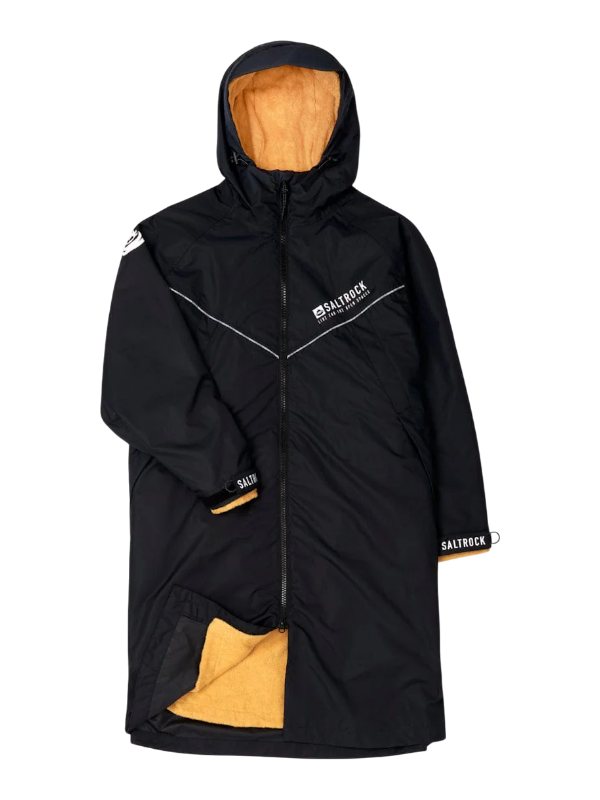 Saltrock 3 in 1 Recycled Changing Robe - Black/Yellow