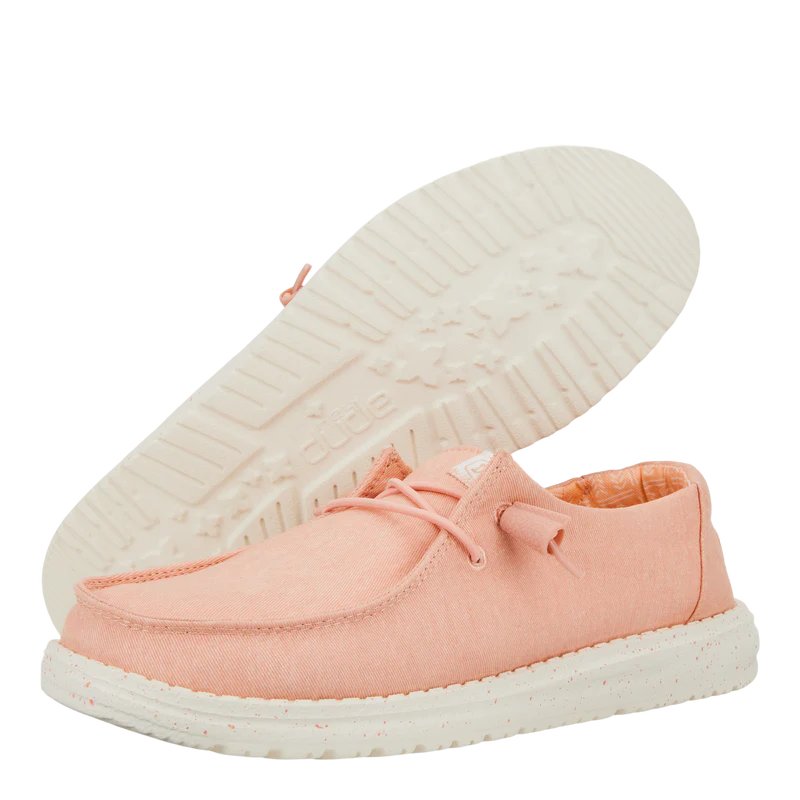 HEYDUDE Wendy Canvas Shoe - Pink-Footwear-troggs.com
