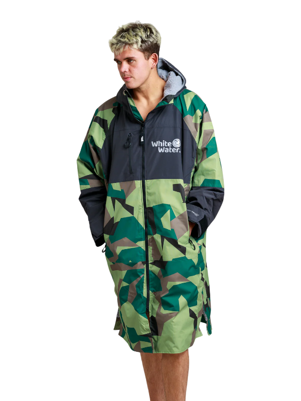 White Water Hard Shell Changing Robe - Camo