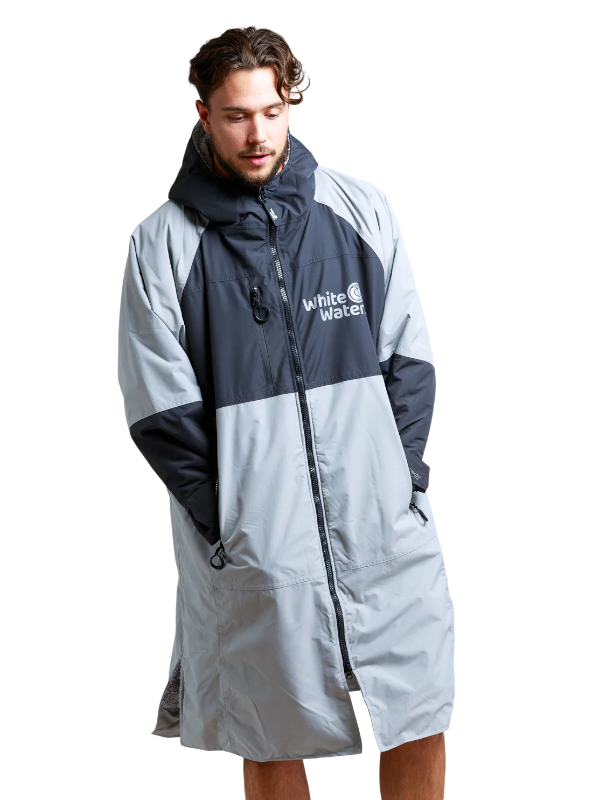 White Water Hard Shell Changing Robe - Steel Grey