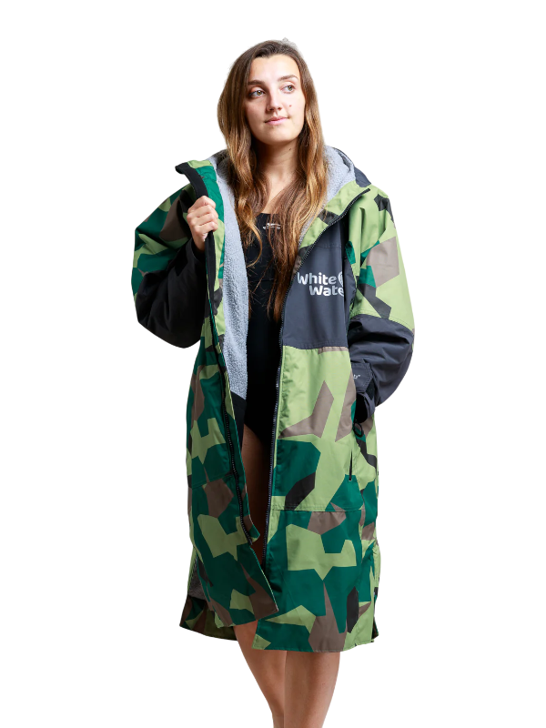 White Water Hard Shell Changing Robe - Camo