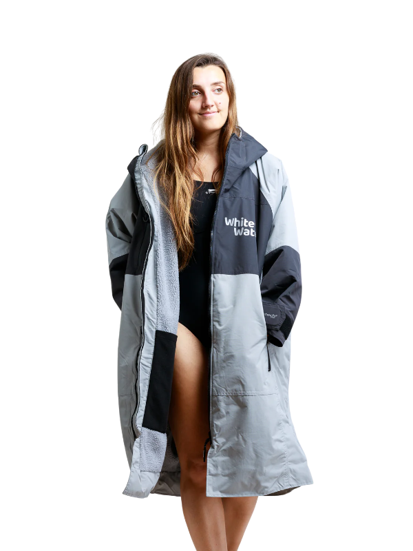 White Water Hard Shell Changing Robe - Steel Grey