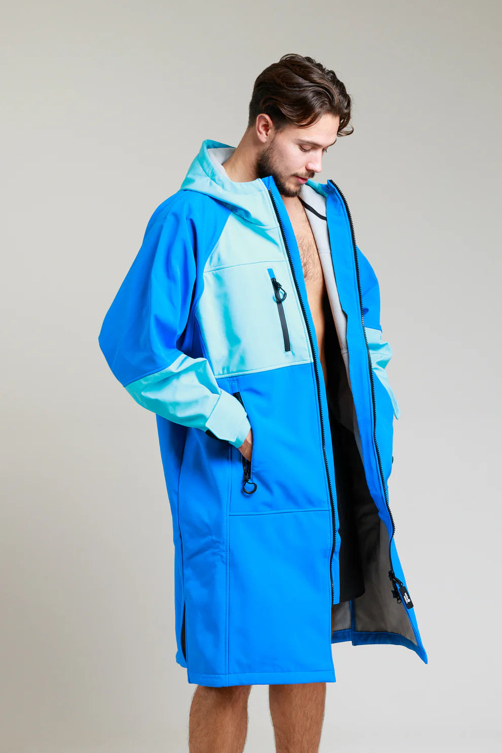 White Water Soft Shell Changing Robe - Cobalt Blue