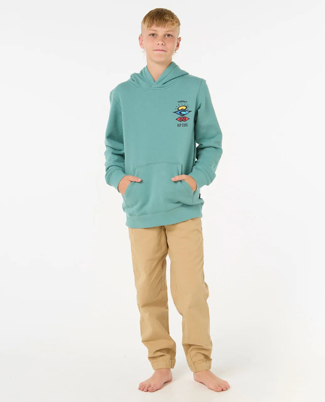 Rip Curl Kids Search Icon Hoodie