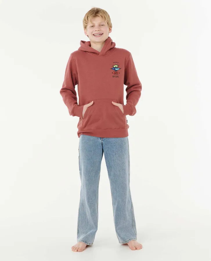 Rip Curl Kids Search Icon Hoodie