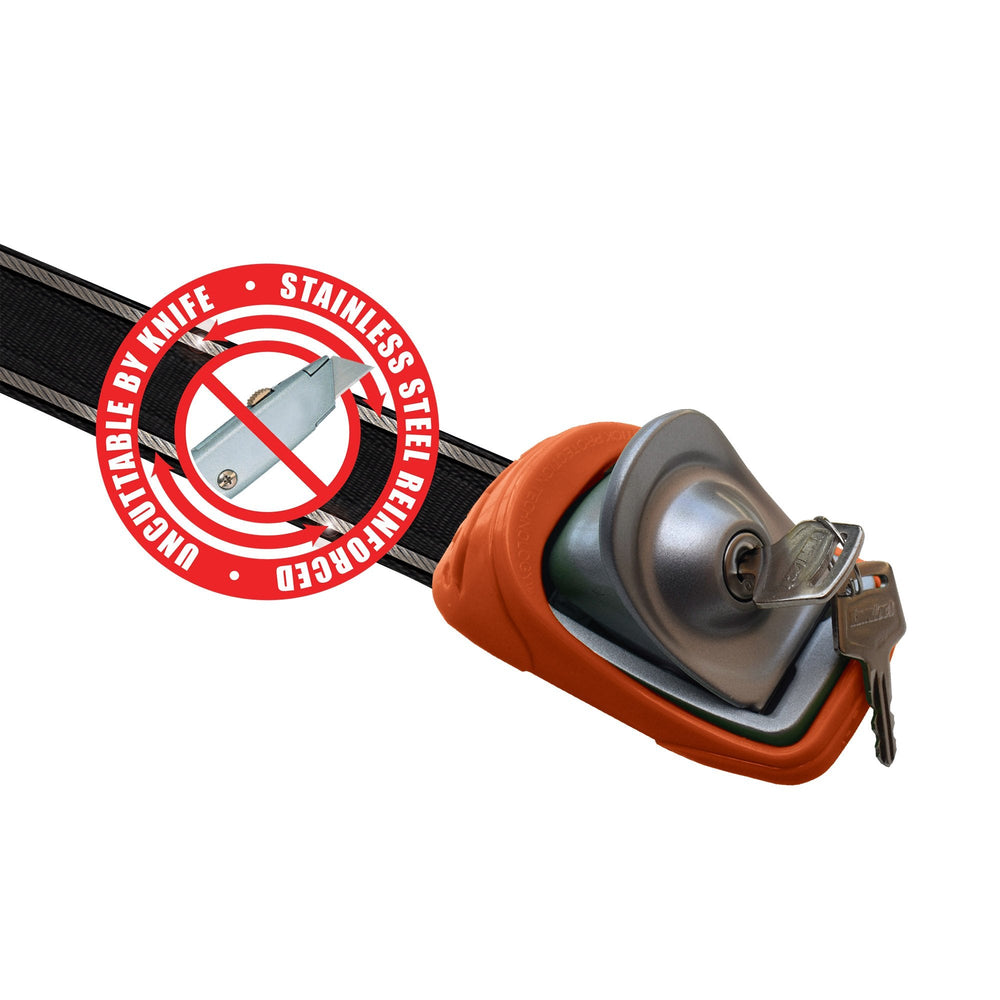 Kanulock Lockable Tie Down Set - 11ft / 3.3m-Soft Racks, Tie Downs & Security-troggs.com