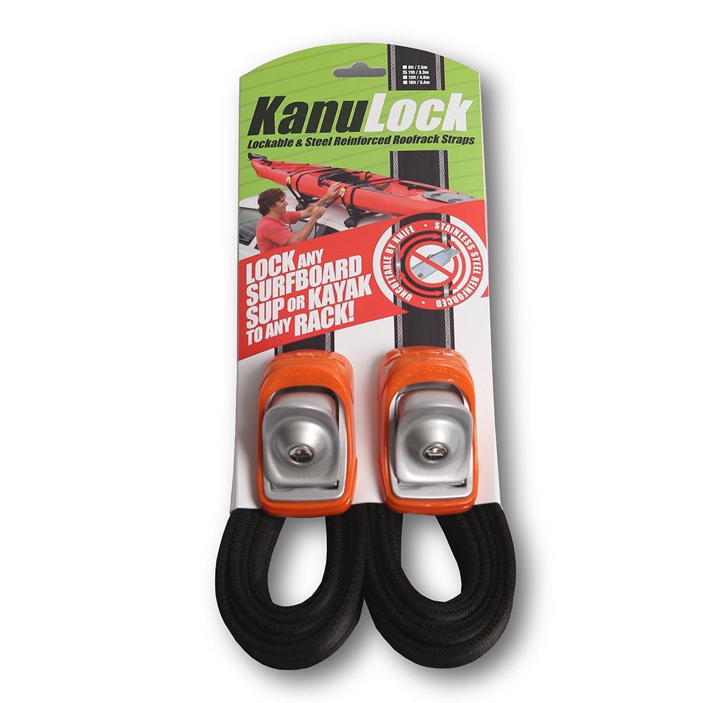 Kanulock Lockable Tie Down Set - 11ft / 3.3m-Soft Racks, Tie Downs & Security-troggs.com