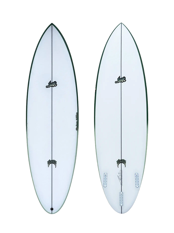 Lost Quiver Killer 5'10 Surfboard Futures - Green Rail