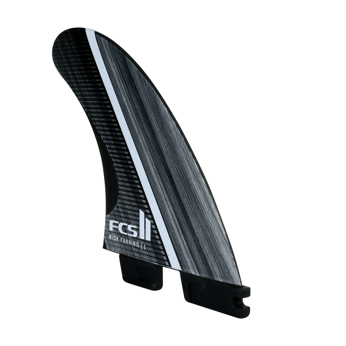 FCS 2 Mick Fanning Glass Fibre Fusion Thruster Fins - Smoke/White