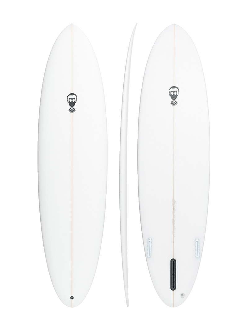 Mark Phipps One Bad Egg Surfboard FCS2 - Clear