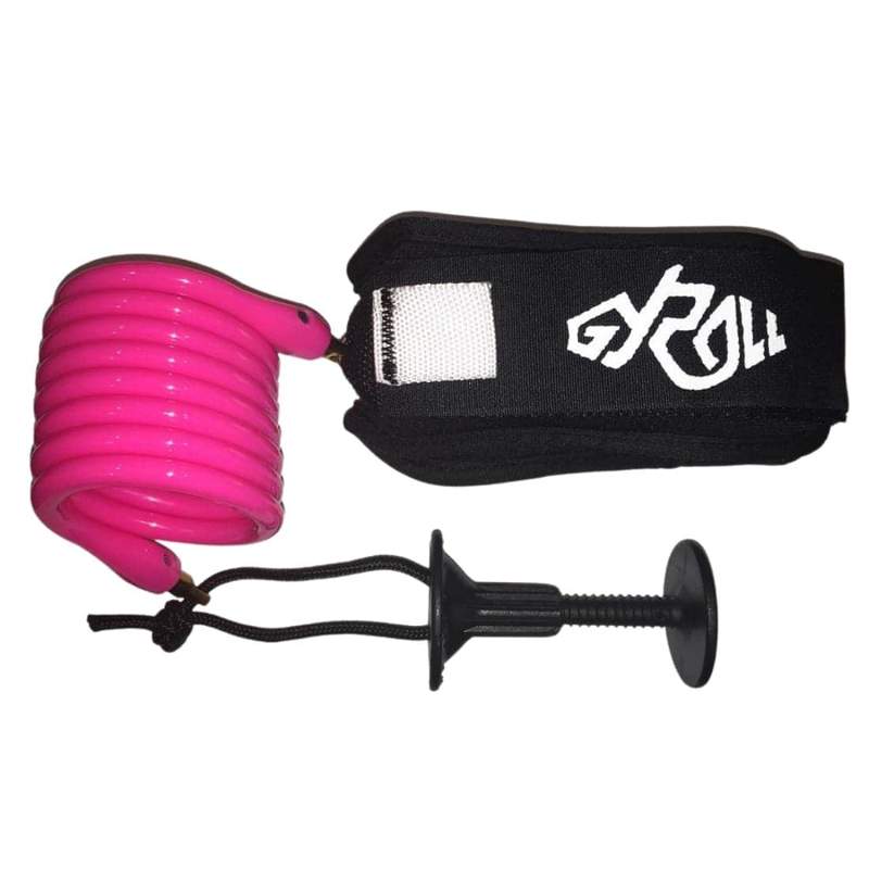 Mike Stewart - Gyroll Bicep Leash - Fluro Pink-Bodyboarding-troggs.com