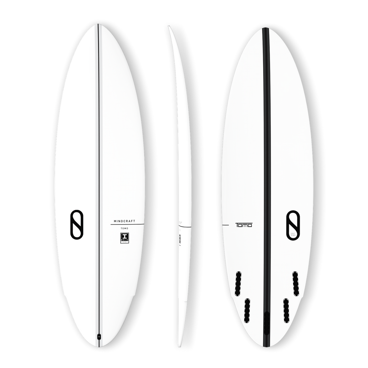 Firewire Ibolic 2.0 Mindcraft Surfboard Futures - White