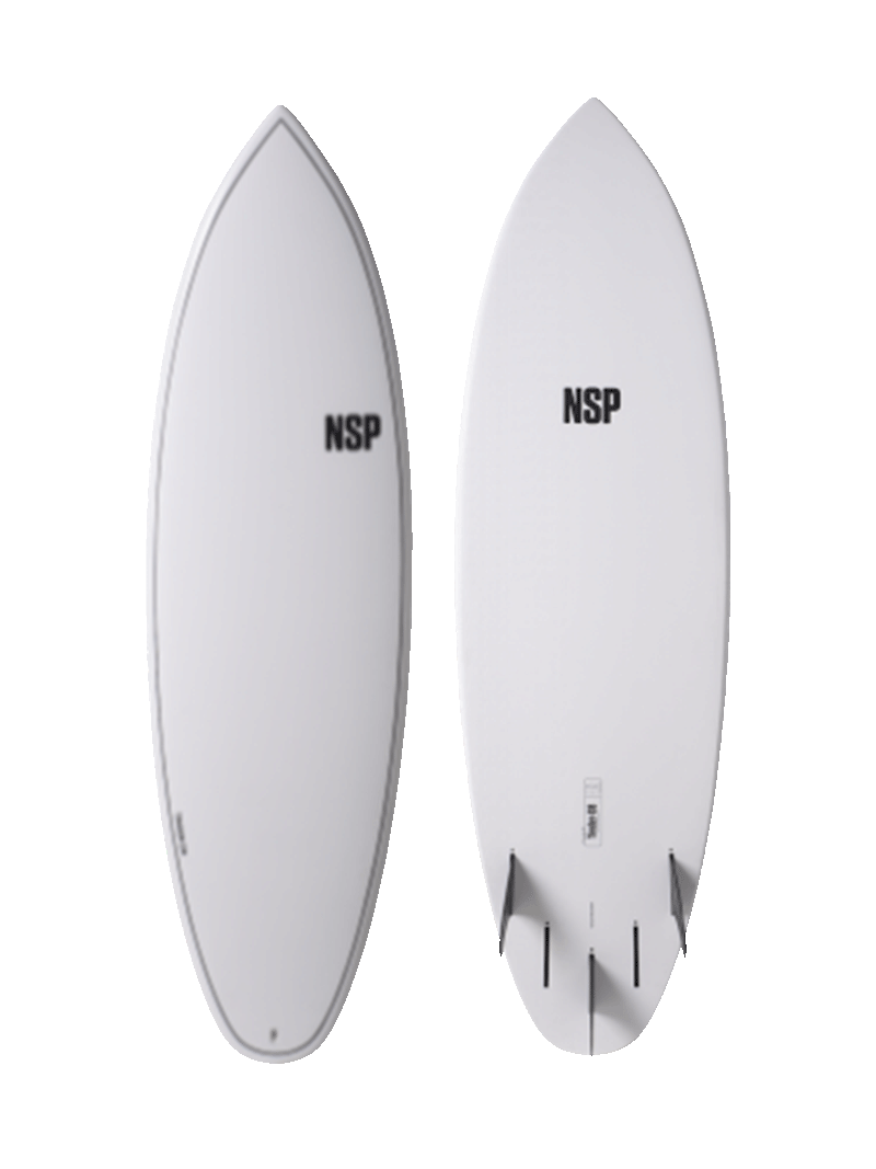 NSP Elements Tinder D8 Surfboard Futures - White