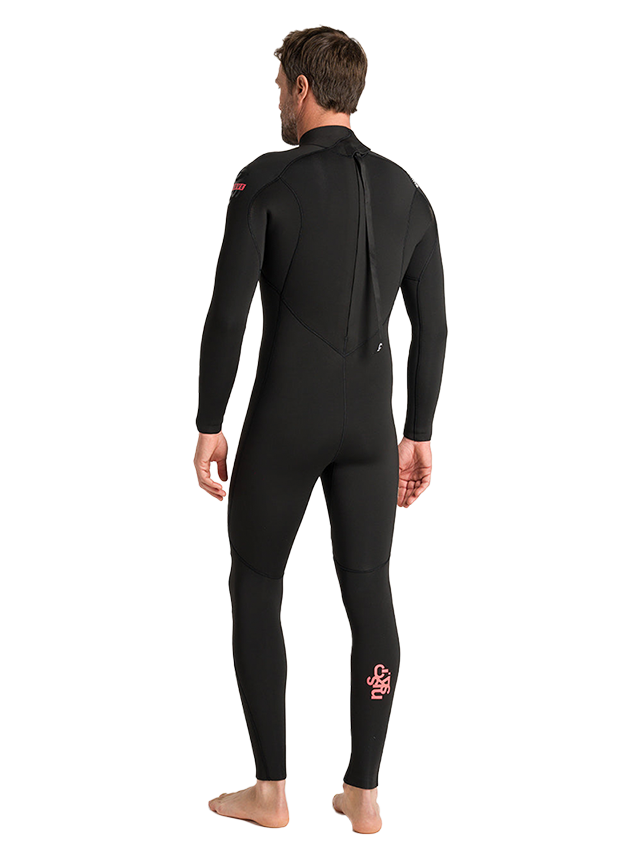 C-Skins NuWave Mens Legend 5/4/3 Wetsuit - Black/Neon Flare
