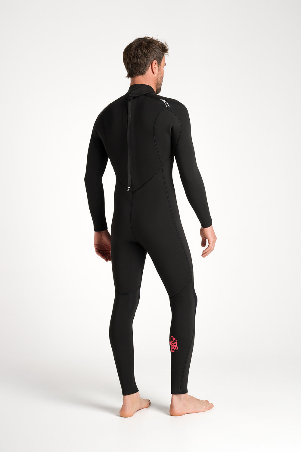 C-Skins NuWave Mens Legend 5/4/3 Wetsuit - Black/Neon Flare