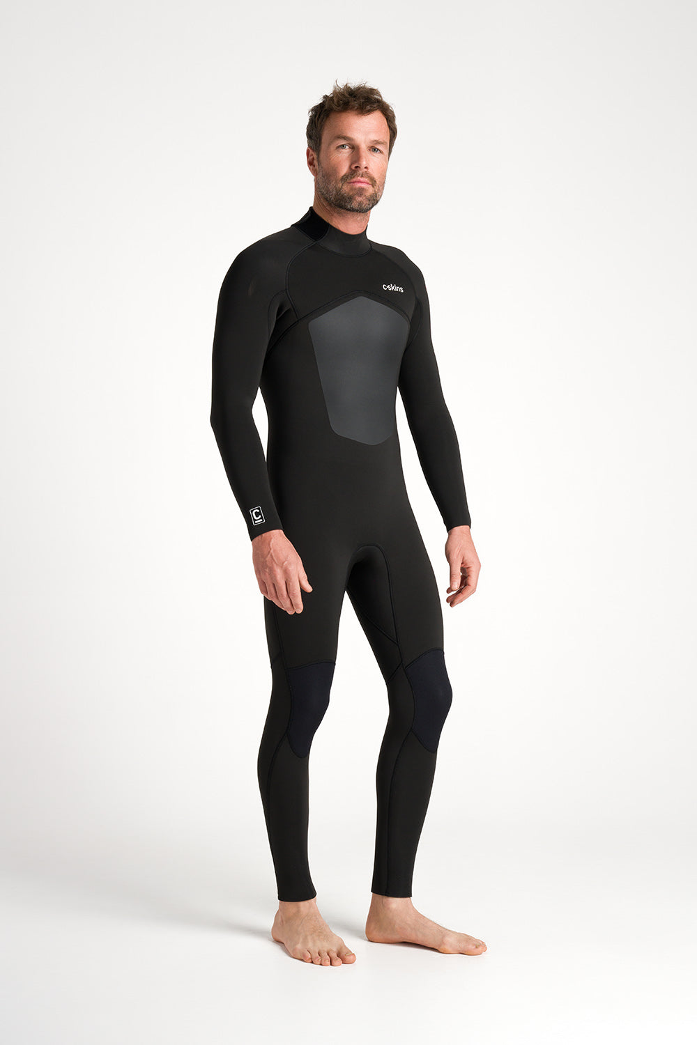 C-Skins NuWave Mens Legend 5/4/3 Wetsuit - Black/Neon Flare
