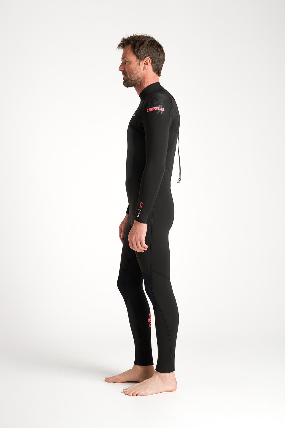 C-Skins NuWave Mens Legend 5/4/3 Wetsuit - Black/Neon Flare