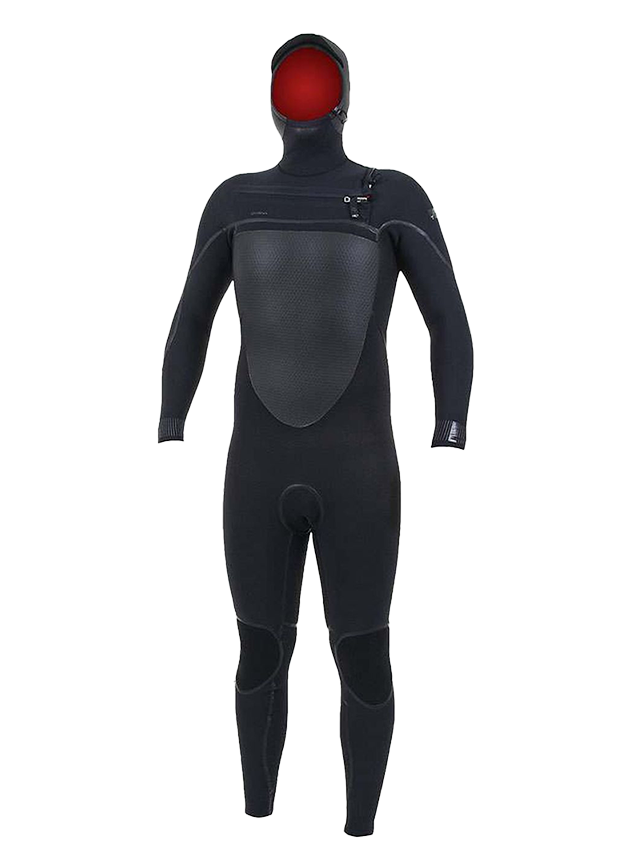 O'Neill Mens Psycho Tech 6/4 Hooded Wetsuit - Black