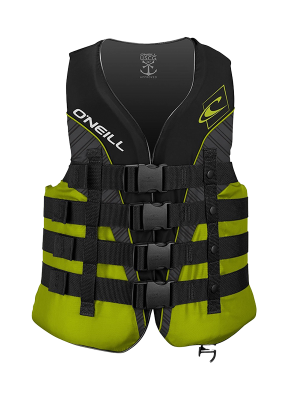 O'Neill Superlite 50N ISO Vest - Black/Lime/Smoke