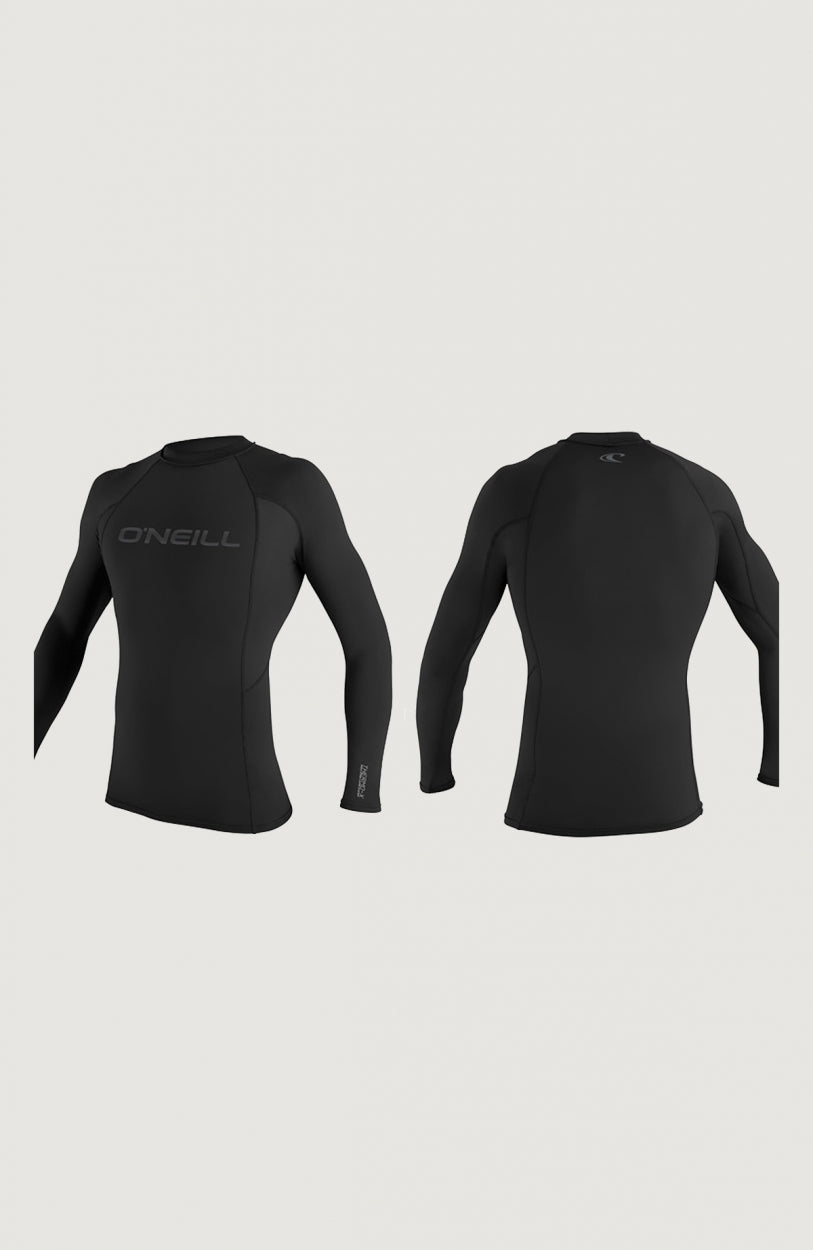O'Neill Thermo-X L/S Rash Vest - Black-rash vest-troggs.com