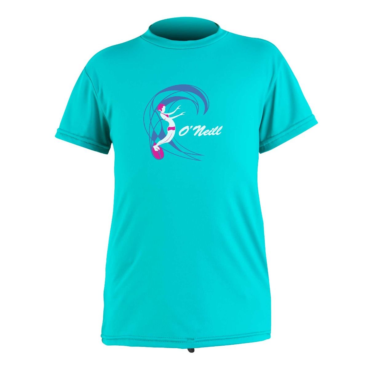 O'Neill Toddler O'Zone Premium S/S Sunshirt - Light Aqua-Rash Vests & Thermal Vests-troggs.com