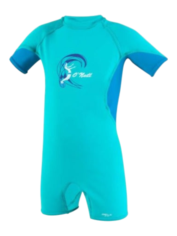 O'Neill Toddler O'Zone UV Rash Suit - Light Aqua/Sky/White
