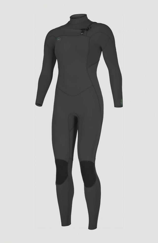 O'Neill Womens Ninja 5\4 Chest Zip Wetsuit - Black-Womens Wetsuits-troggs.com